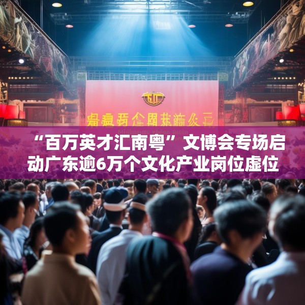 “百万英才汇南粤”文博会专场启动广东逾6万个文化产业岗位虚位以待
