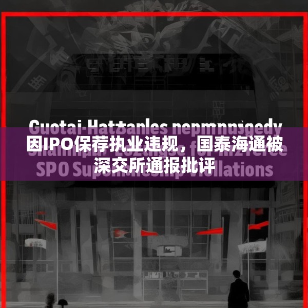 因IPO保荐执业违规，国泰海通被深交所通报批评