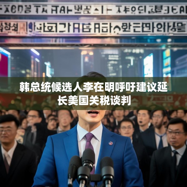 韩总统候选人李在明呼吁建议延长美国关税谈判