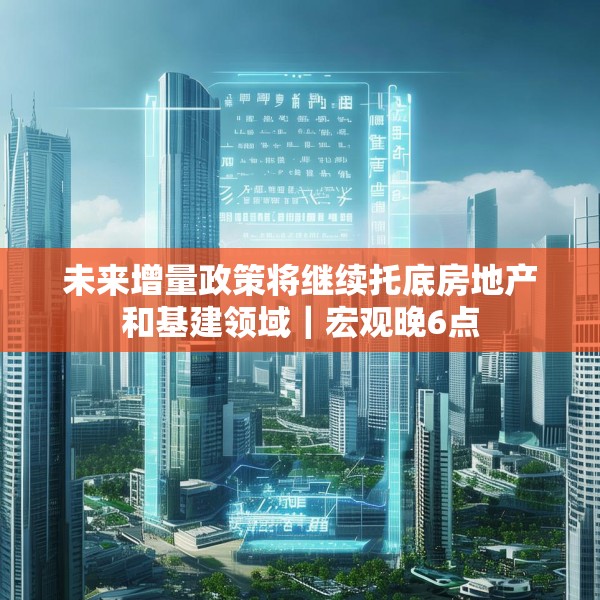 未来增量政策将继续托底房地产和基建领域｜宏观晚6点