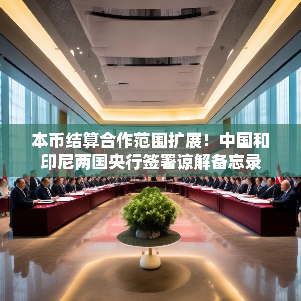 本币结算合作范围扩展！中国和印尼两国央行签署谅解备忘录