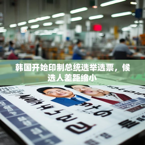 韩国开始印制总统选举选票，候选人差距缩小
