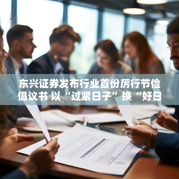 东兴证券发布行业首份厉行节俭倡议书 以“过紧日子”换“好日子”