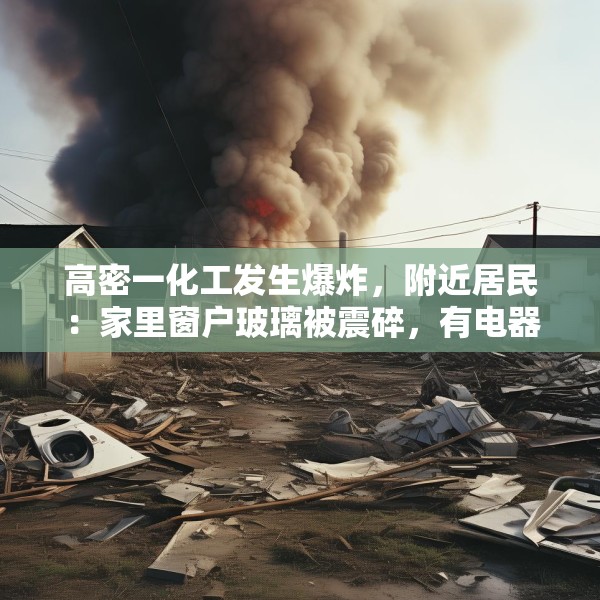 高密一化工发生爆炸，附近居民：家里窗户玻璃被震碎，有电器被震出屋外