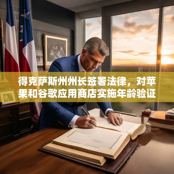 得克萨斯州州长签署法律，对苹果和谷歌应用商店实施年龄验证