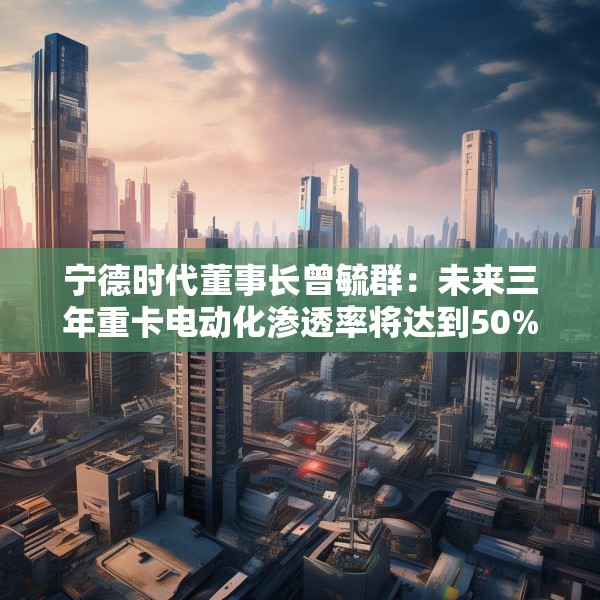 宁德时代董事长曾毓群：未来三年重卡电动化渗透率将达到50%