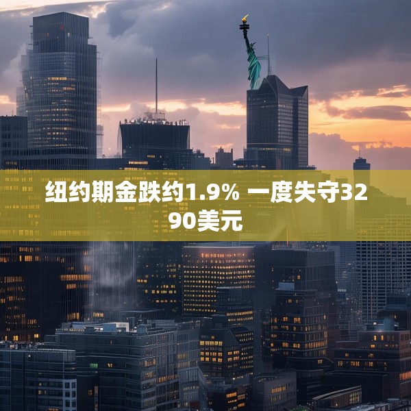 纽约期金跌约1.9% 一度失守3290美元