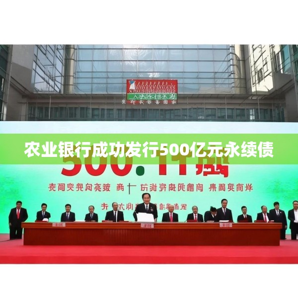 农业银行成功发行500亿元永续债