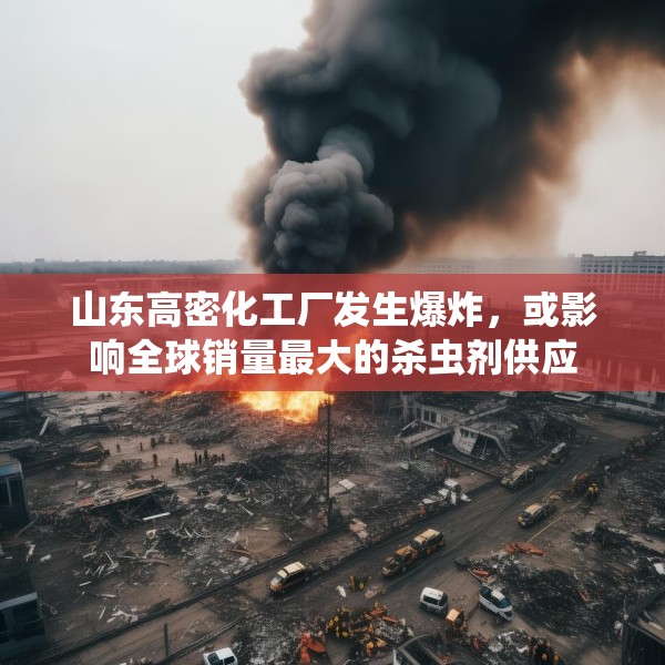 山东高密化工厂发生爆炸，或影响全球销量最大的杀虫剂供应