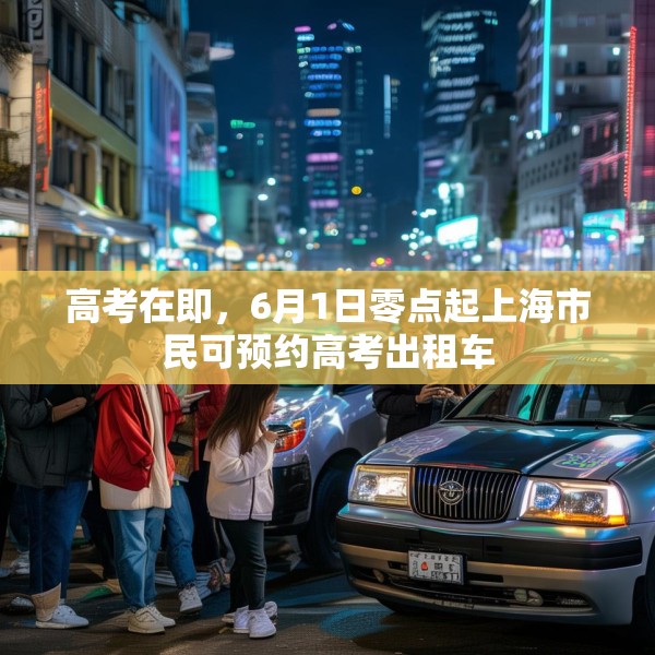 高考在即，6月1日零点起上海市民可预约高考出租车