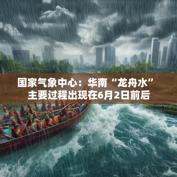 国家气象中心：华南“龙舟水” 主要过程出现在6月2日前后