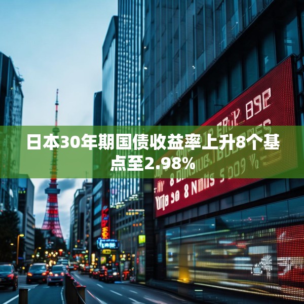 日本30年期国债收益率上升8个基点至2.98%