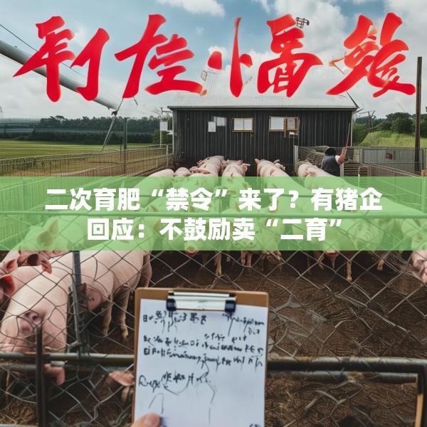 二次育肥“禁令”来了？有猪企回应：不鼓励卖“二育”