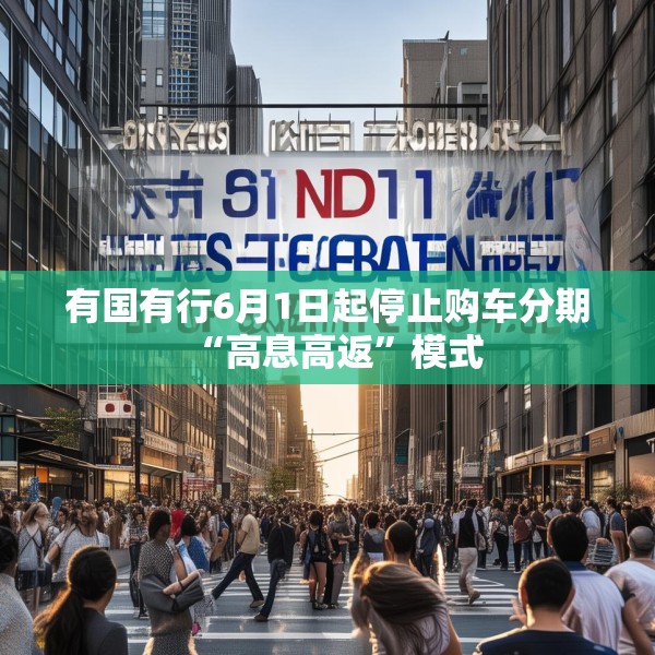 有国有行6月1日起停止购车分期“高息高返”模式
