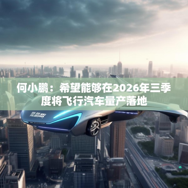 何小鹏：希望能够在2026年三季度将飞行汽车量产落地