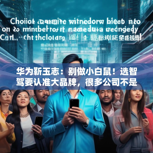 华为靳玉志：别做小白鼠！选智驾要认准大品牌，很多公司不是倒闭就是做机器人去了