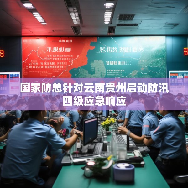 国家防总针对云南贵州启动防汛四级应急响应