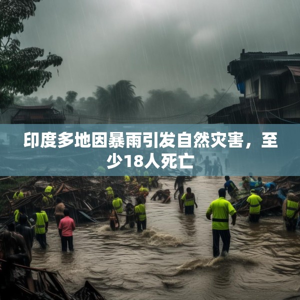 印度多地因暴雨引发自然灾害，至少18人死亡