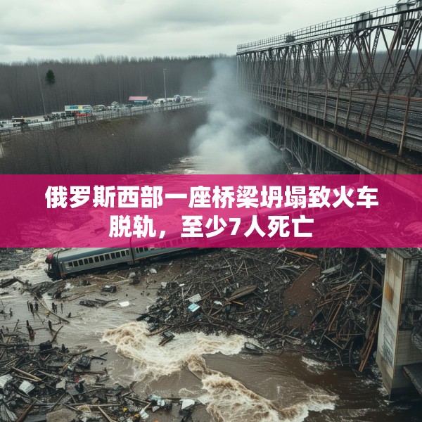 俄罗斯西部一座桥梁坍塌致火车脱轨，至少7人死亡