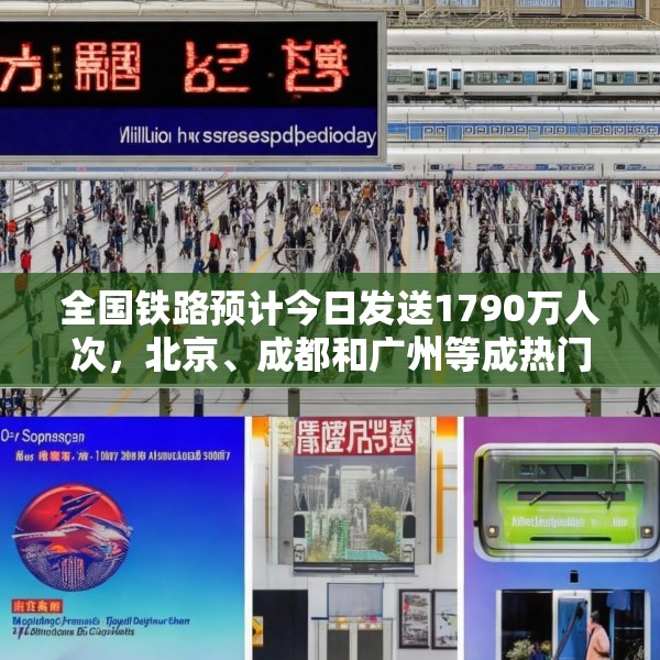 全国铁路预计今日发送1790万人次，北京、成都和广州等成热门出发城市