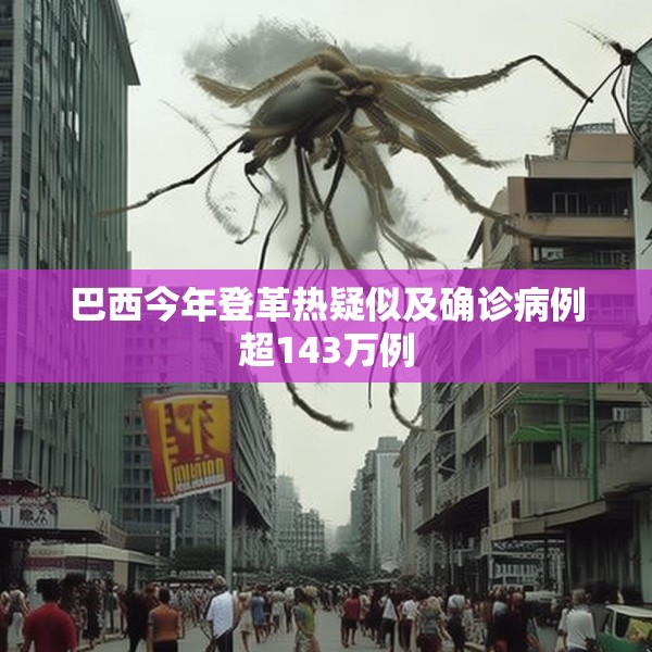 巴西今年登革热疑似及确诊病例超143万例