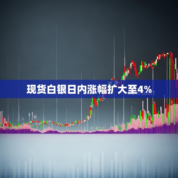 现货白银日内涨幅扩大至4%