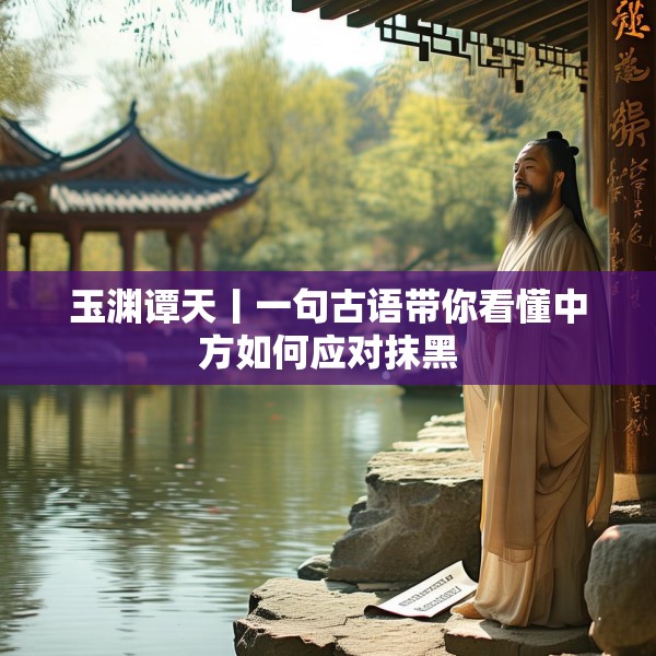 玉渊谭天丨一句古语带你看懂中方如何应对抹黑