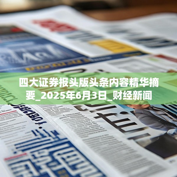 四大证券报头版头条内容精华摘要_2025年6月3日_财经新闻