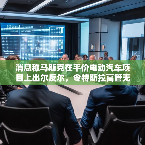消息称马斯克在平价电动汽车项目上出尔反尔，令特斯拉高管无所适从