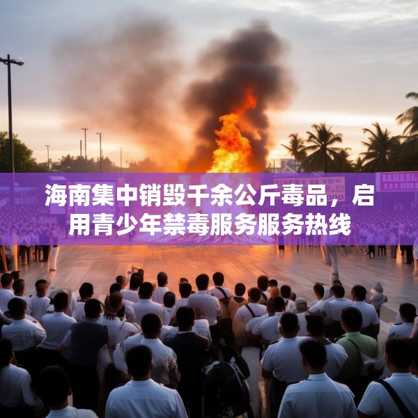 海南集中销毁千余公斤毒品，启用青少年禁毒服务服务热线