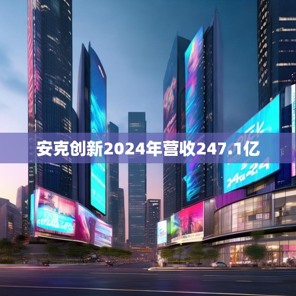 安克创新2024年营收247.1亿