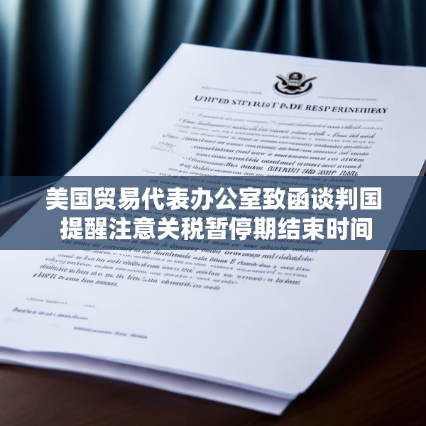 美国贸易代表办公室致函谈判国 提醒注意关税暂停期结束时间