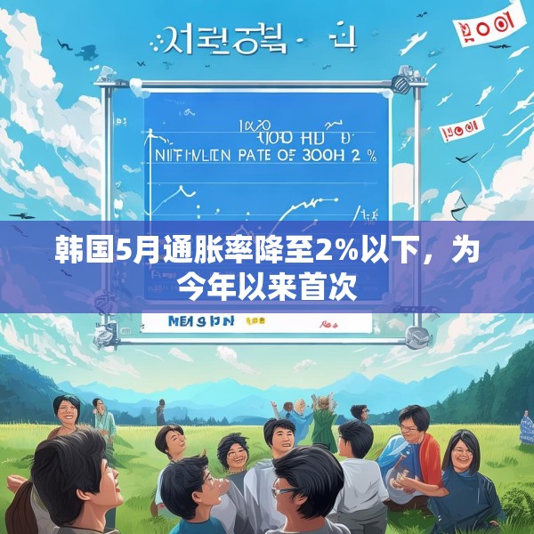 韩国5月通胀率降至2%以下，为今年以来首次