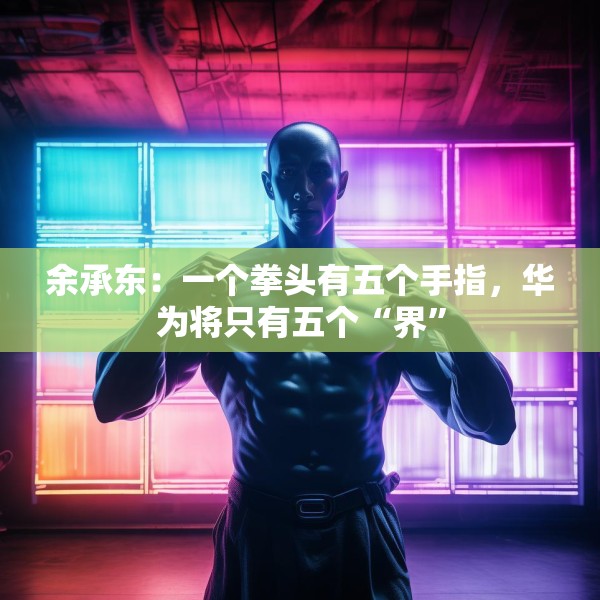 余承东：一个拳头有五个手指，华为将只有五个“界”
