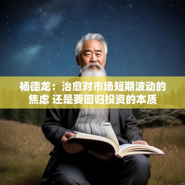 杨德龙：治愈对市场短期波动的焦虑 还是要回归投资的本质