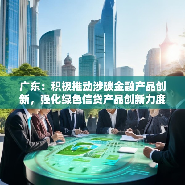广东：积极推动涉碳金融产品创新，强化绿色信贷产品创新力度