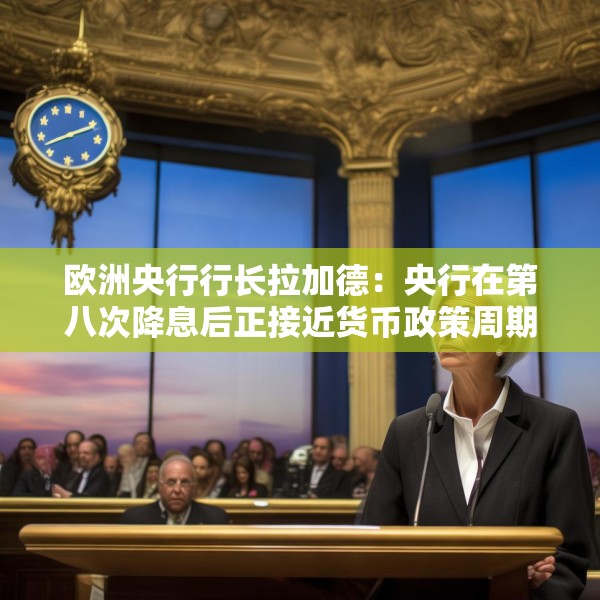 欧洲央行行长拉加德：央行在第八次降息后正接近货币政策周期尾声