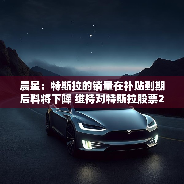 晨星：特斯拉的销量在补贴到期后料将下降 维持对特斯拉股票250美元的公允价值估值