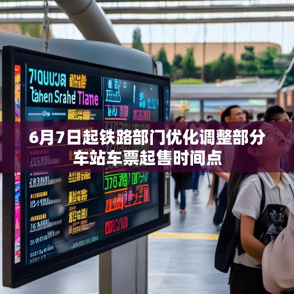 6月7日起铁路部门优化调整部分车站车票起售时间点