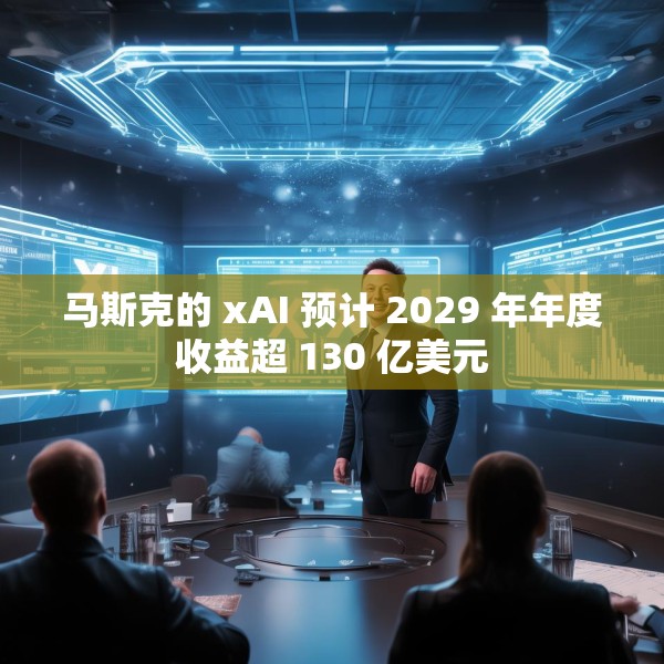 马斯克的 xAI 预计 2029 年年度收益超 130 亿美元