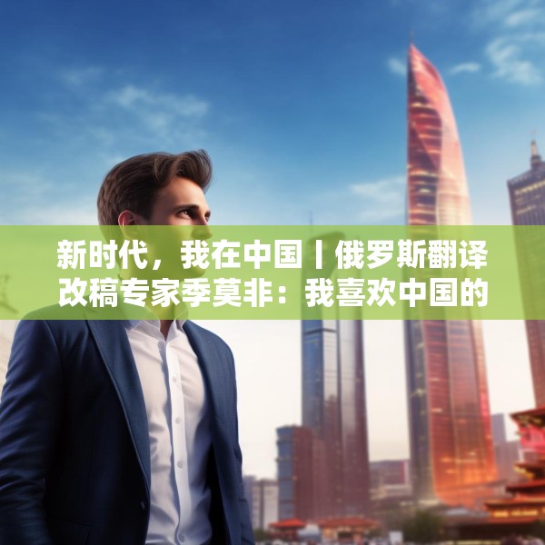 新时代，我在中国丨俄罗斯翻译改稿专家季莫非：我喜欢中国的发展活力