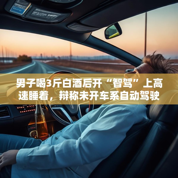 男子喝3斤白酒后开“智驾”上高速睡着，辩称未开车系自动驾驶