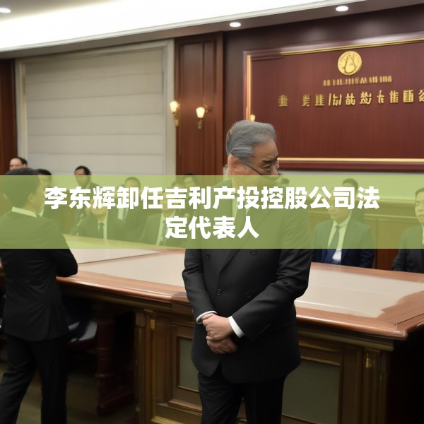 李东辉卸任吉利产投控股公司法定代表人