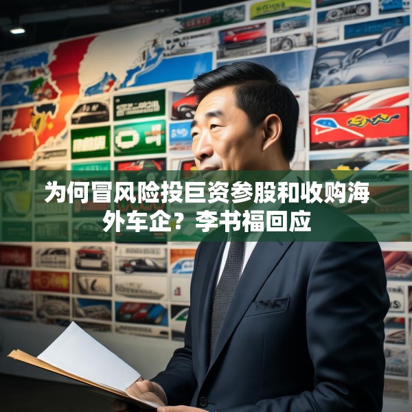 为何冒风险投巨资参股和收购海外车企？李书福回应