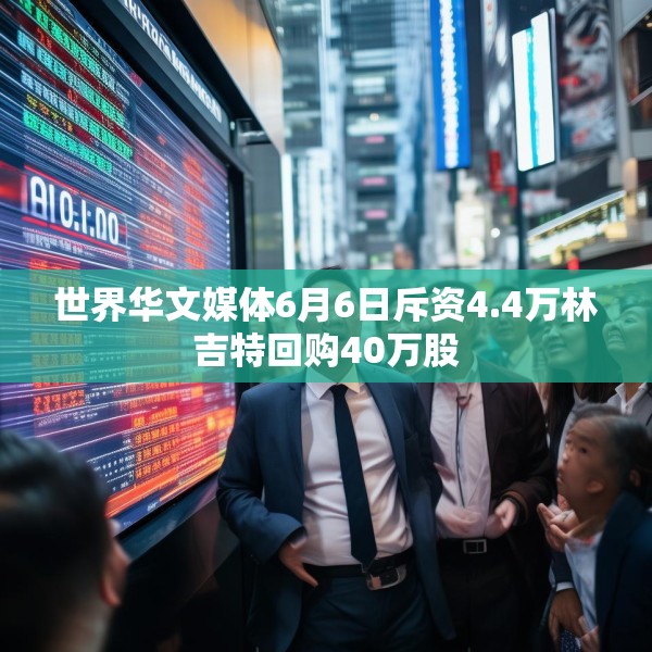 世界华文媒体6月6日斥资4.4万林吉特回购40万股