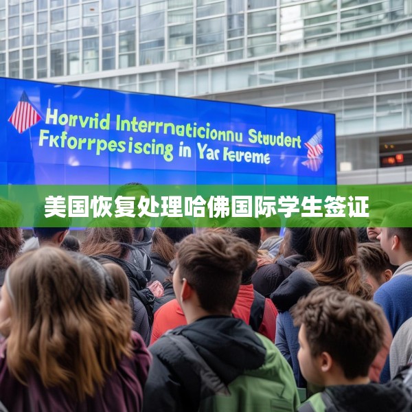 美国恢复处理哈佛国际学生签证