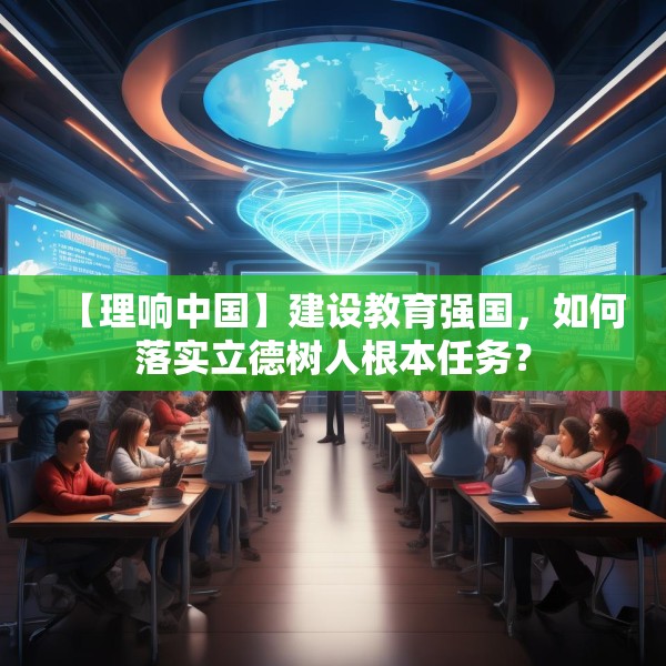 【理响中国】建设教育强国，如何落实立德树人根本任务？