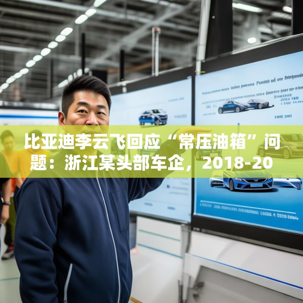 比亚迪李云飞回应“常压油箱”问题：浙江某头部车企，2018-2023年多款PHEV车型采用常压油箱方案
