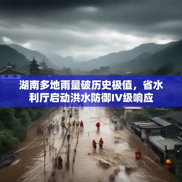 湖南多地雨量破历史极值，省水利厅启动洪水防御IV级响应