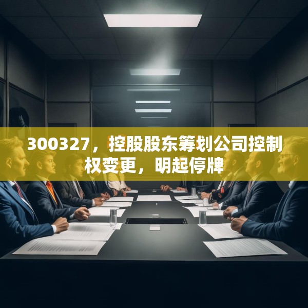 300327，控股股东筹划公司控制权变更，明起停牌